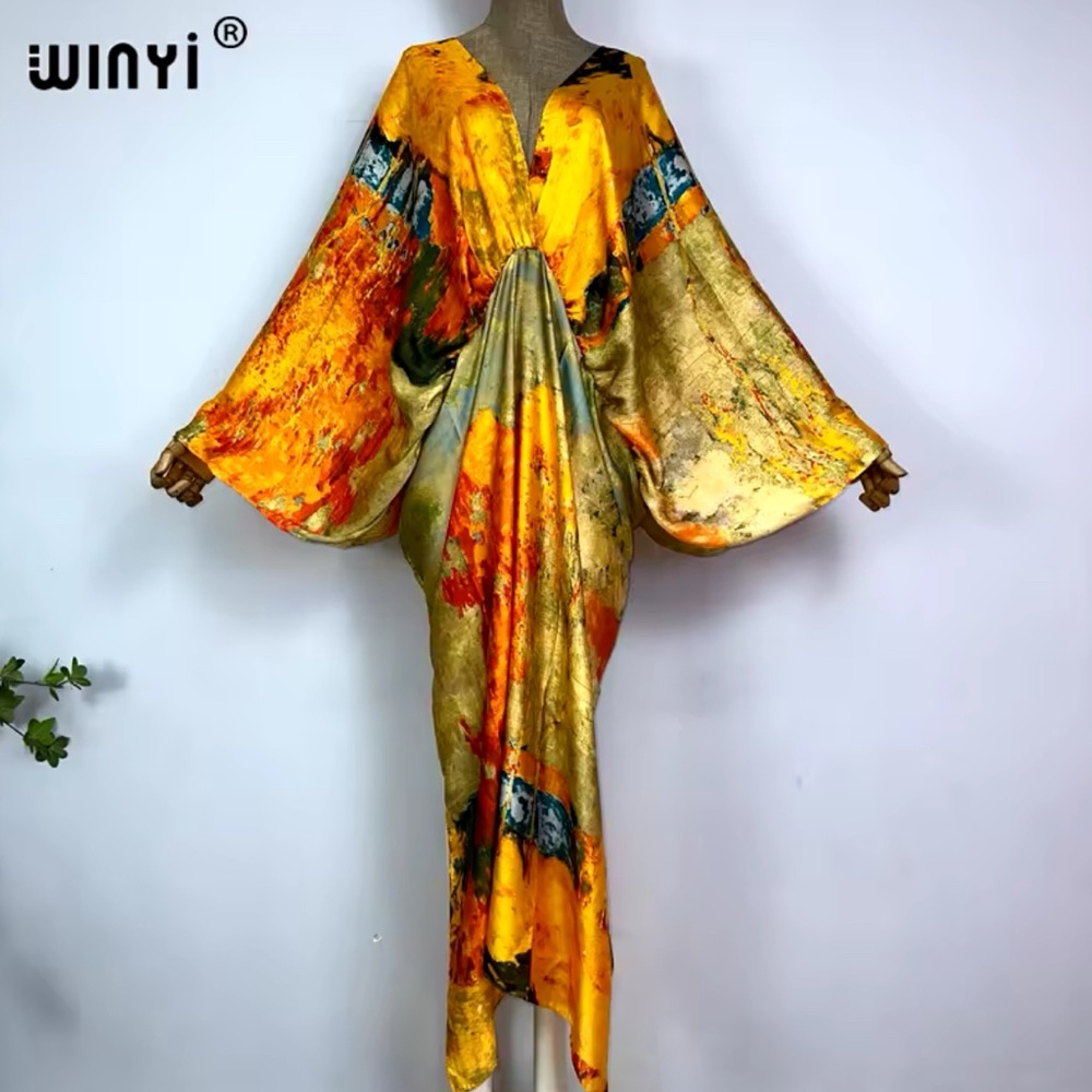 Orange Kimono Dress